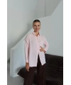 Tek cepli müslin gömlek pembe pt