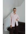 Tek cepli müslin gömlek pembe pt