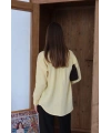 Tek cepli müslin gömlek sarı