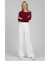 Tek Omuz İpli Bluz Bordo t4328