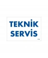 Teknik Servis Uyarı Levhası 17,5x25 KOD:1756