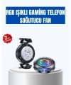 Telefon Soğutucu RGB Fan Sessiz Çalışma Tüm Modeller Uyumlu