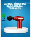 Titreşimli Masaj Tabancası 4 Başlıklı 6 Hız Ayarlı Kas Rahatlatıcı