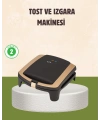 Tost Makinesi Isı Kontrollü 4 Dilim Kapasiteli