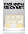 Touchpad Uyumlu Bluetooth Klavye Slim Kablosuz Wifi Q Klavye