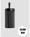 Tüm Cihazlarla Uyumlu 50.000 mAh Powerbank – Yüksek Kapasiteli, LED Gösterge ve Akıllı Koruma Fonksiyonlu