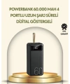 Tüm Cihazlarla Uyumlu LED Fenerli 4 Çıkışlı Powerbank