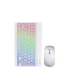 Türkçe Q Aydınlatmalı Klavye Mouse Seti Kablosuz Bluetooth Destekli
