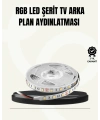 TV Arkası LED Şerit Işık Otomatik Açma Kapama Özellikli 2mt