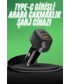 Type-C Girişli Araba Çakmaklık Şarj Cihazı 38W Oto Çakmaklık