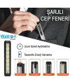 TYPE-C GİRİŞLİ MIKNATISLI ŞARJLI CEP FENERİ WATTON WT-333
