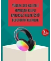 Type-C Şarjlı RGB Işıklı Bluetooth  Kulaklığı