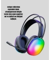 Type-C Şarjlı RGB Işıklı Bluetooth  Kulaklığı
