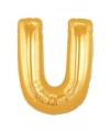 U Harf Folyo Balon Altın Renk  40 inç