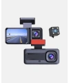 Üç Kameralı Dash Cam 170° Geniş Açılı Full HD Gece Görüşlü