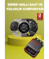 Ucuz Kaliteli Akıllı Saat ve Powerbank Bluetooth Kulaklık 5.1 Stereo ANC Özelliği