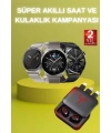 Ucuz Kaliteli Akıllı Saat ve Powerbank Bluetooth Kulaklık 5.1 Stereo ANC Özelliği