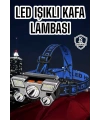 Ultra Güçlü Led Işık Şarjlı Kafa Lambası Balıkçı Lambası Kafa Feneri