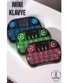 USB Bağlantılı Mini Q Klavye Işıklı Tüm Cihazlara Uyumlu