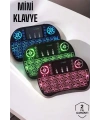 USB Bağlantılı Mini Q Klavye Işıklı Tüm Cihazlara Uyumlu