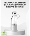 USB Şarjlı Kablosuz Blender – Taşınabilir, Kompakt ve Çevre Dostu Meyve Sıkıcı