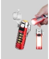 USB Şarjlı Rüzgar Geçirmez Elektrikli Çakmak El Fenerli