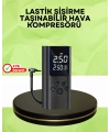 USB Şarjlı Taşınabilir Hava Kompresörü Dijital Ekranlı