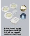 Uzaktan Kumanda İle Kontrol Edilebilen Yapışkanlı 3 Lü Kablosuz Led Spot Lamba