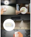 Uzaktan Kumandalı 3 Lü Kablosuz Led Spot Lamba Seti Yapışkanlı Pratik Kullanım