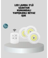 Uzaktan Kumandalı 3’lü Ayarlanabilir Spot LED Işık Seti