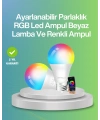 Uzaktan Kumandalı Akıllı LED Ampul, Enerji Tasarruflu