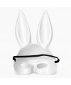 Uzun Kulaklı Beyaz Lüks Tavşan Maskesi
