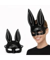 Uzun Kulaklı Siyah Lüks Tavşan Maskesi