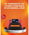 Uzun Pil Ömürlü 520 Oyunlu P5 Retro Konsol