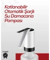 Uzun Şarj Süreli Su Pompası | Tek Tuşla Başlat/Durdur | Cam Damacana Uyumlu | Enerji Tasarruflu 4W Güç