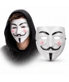 V Mask Premium Vendetta Beyaz Maske (Guy Fawkes Stil)