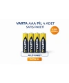 Varta AAA İnce Kalem Pil 1.5V Super Heavy Duty R03 Çinko Karbon 2li 2 Paket