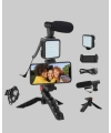 Video Çekim Kiti Tripod LED Işık Harici Mikrofon ve Bluetooth Kumanda Seti