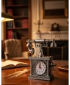 Vintage Telefon Tasarımlı Masa Saati ve Çalar Saat Dekoratif Model