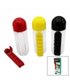 VITAMIN ORGANIZER İLAÇ KUTULU PLASTİK SULUK MATARA RENKLİ BARDAK KAPAKLI