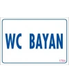 WC Uyarı Levhası 17,5x25 KOD:1784
