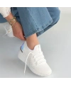 Weor Beyaz Triko Bağcıklı Spor Ayakkabı