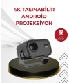 WiFi 6 ve Bluetooth 5 Bağlantılı Taşınabilir Projeksiyon Makinesi