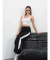 Yandan katlamalı pantolon siyah