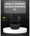 Yapay Zeka Destekli Bluetooth Kulaklık Anlık Çeviri ve Gürültü Engelleme