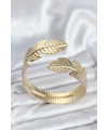Yaprak Model Gold Renk Kadın Bileklik