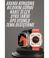 Yeni Model Akıllı Saat Ultra Smart Watch Gümüş Kasa 45mm Titreşim