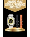 Yeni Nesil 3 Kordonlu Kol Saati 49 MM Amoled Ekran Akıllı Saat