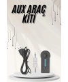 Yeni Nesil Bluetooth Aux Araç Kiti Siyah TV Tablet Telefon Araç Araba