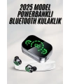 Yeni Nesil Bluetooth Kulaklık Çağrı Cevaplayabilen Dijital Göstergeli Powerbankli